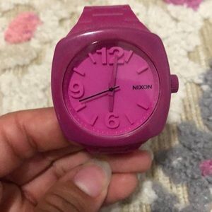Pink Nixon watch!